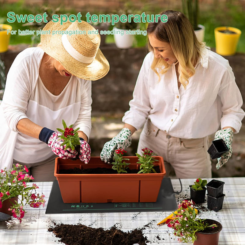 RIOGOO Heizmatte Wärmematte für Sämling Germination und Haustier,Wasserkultur-Samen-Reptil-Betriebsh
