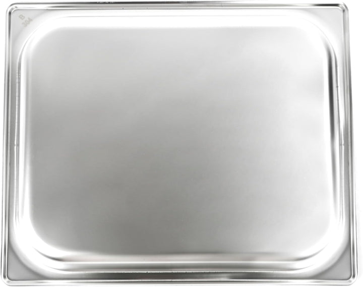 METRO Professional Grillpfanne aus Edelstahl, Gastronorm GN 1/2, 31 × 21 × 4.5 cm, Spülmaschinengeei