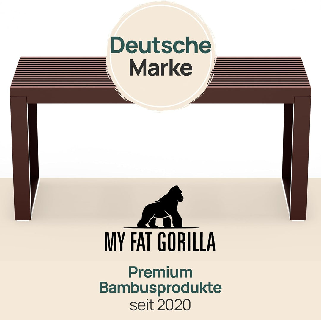 Bambus Sitzbank Flur - Sitzbank Esszimmer - Holzbank Flur - Esszimmerbank | BAM BOO BOX Garderobenba