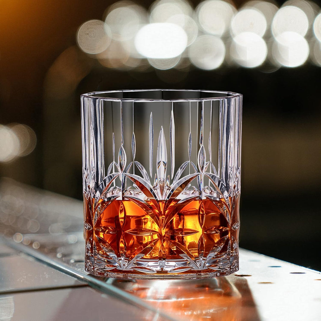 Amazing Abby Unzerbrechliche Tritan-Whiskygläser (4 Stück), wiederverwendbare Whiskygläser aus Kunst