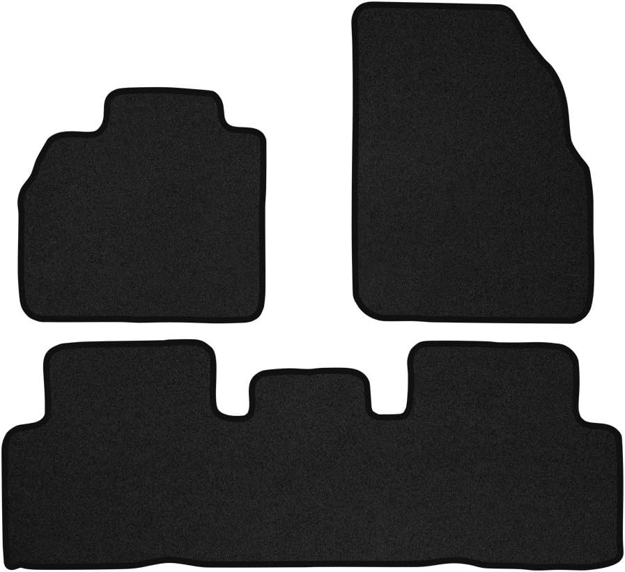 M MOTOS Velours Premium fussmatten Auto kompatibel mit Renault Scenic II 2003-2009 - Premium, Matt,
