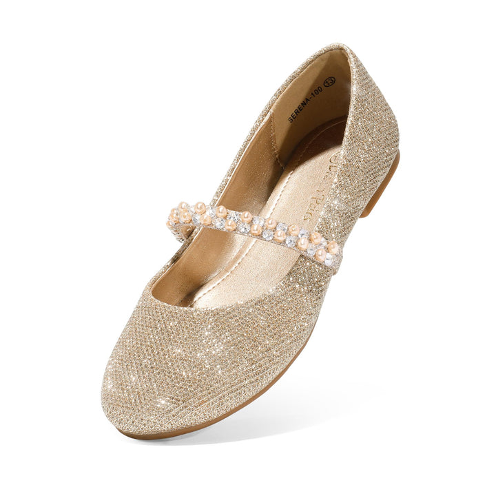 DREAM PAIRS Mädchen Mary Jane Strap Flache Schuhe Ballerinas Prinzessin Schuhe Flache Schulschuhe 30