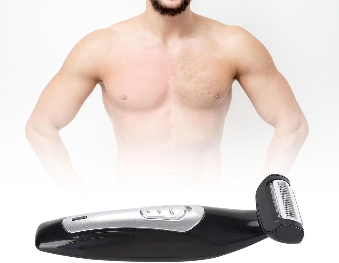 Rückenrasierer, Wasserfester Körper- und Mannscaping-Trimmer für Männer, Multifunktionaler Elektrisc