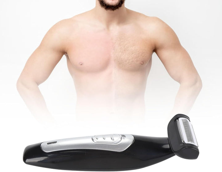 Rückenrasierer, Wasserfester Körper- und Mannscaping-Trimmer für Männer, Multifunktionaler Elektrisc