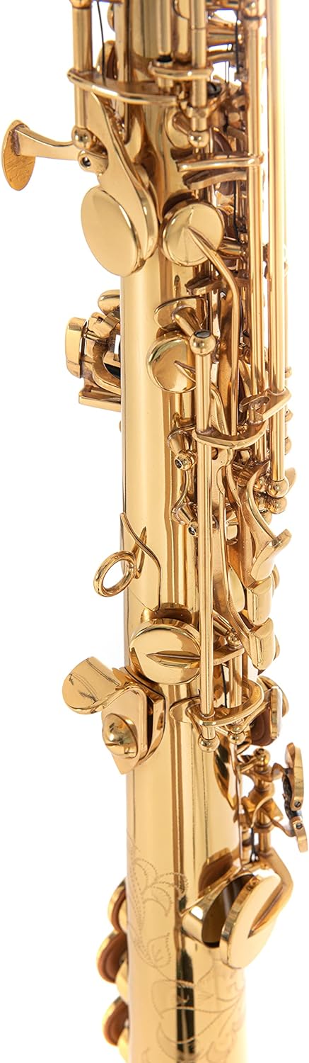 Roy Benson Bb Sopran Saxophon MOD.SS-302 gerade Form lack., inkl. leichtem Rechtecketui, SS-302