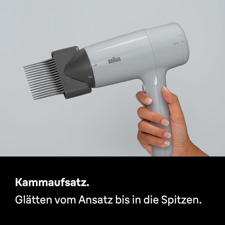 Braun Haartrockner HD2.35 – Leichter Haartrockner mit Diffusor, Glättkamm und Stylingdüse für alle H