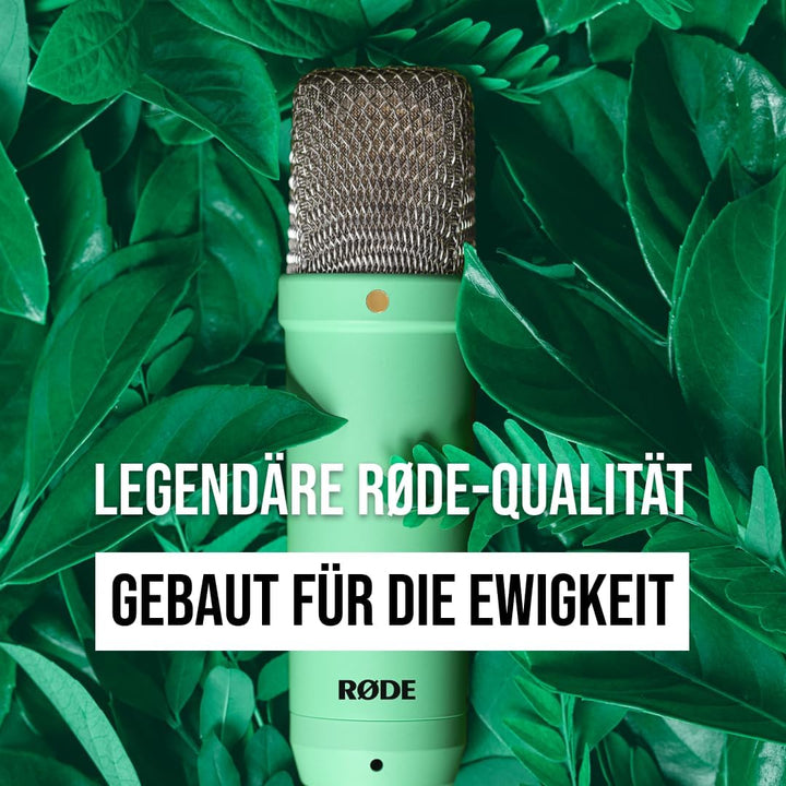 RØDE NT1 Signature Series Grossmembrankondensatormikrofon mit Schockhalterung, Popschutz und XLR-Kab