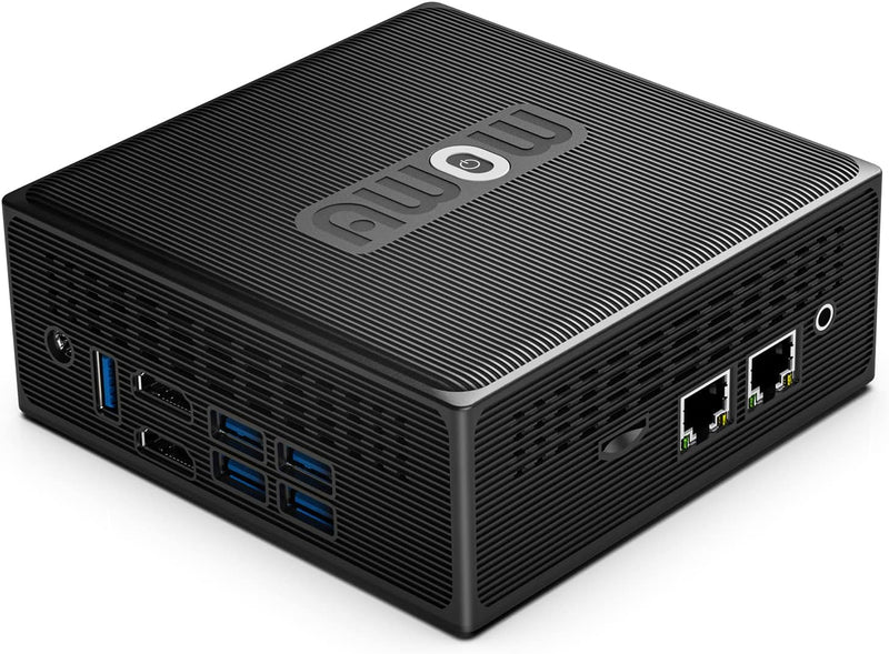 AWOW Mini PC, Intel Celeron J3455 6GB LPDDR4, 128GB M.2 SATA SSD, Mini Desktop Computer, Micro PC, W