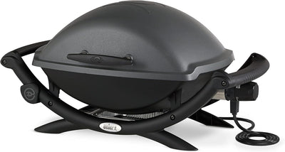 Weber Q2400 Elektrogrill, 55 x 39 cm, Dunkelgrau, Single