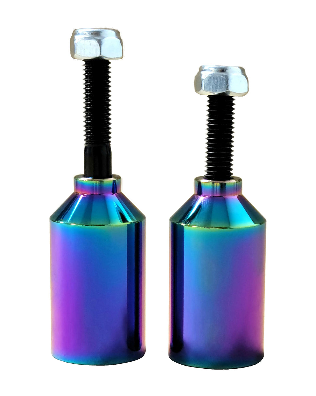Blunt Stunt Scooter Pegs Alu Rainbow Neochrome mit Achsen