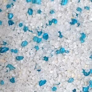 20kg Buntsteinputz Mosaikputz 1-3mm SOP22 Weiss + Glas Türkis Wandputz - Hergestellt in Bayern