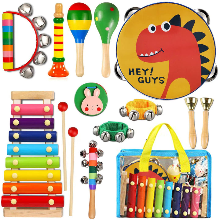 Kinder Musikinstrumente Holz Kleinkind Percussion Spielzeug Set