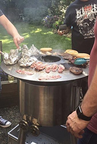 Fireplate/Grillplatte/BBQ-Platte/für Kugelgrills oder Feuertonnen (Für 57er Kugelgrills), Für 57er K