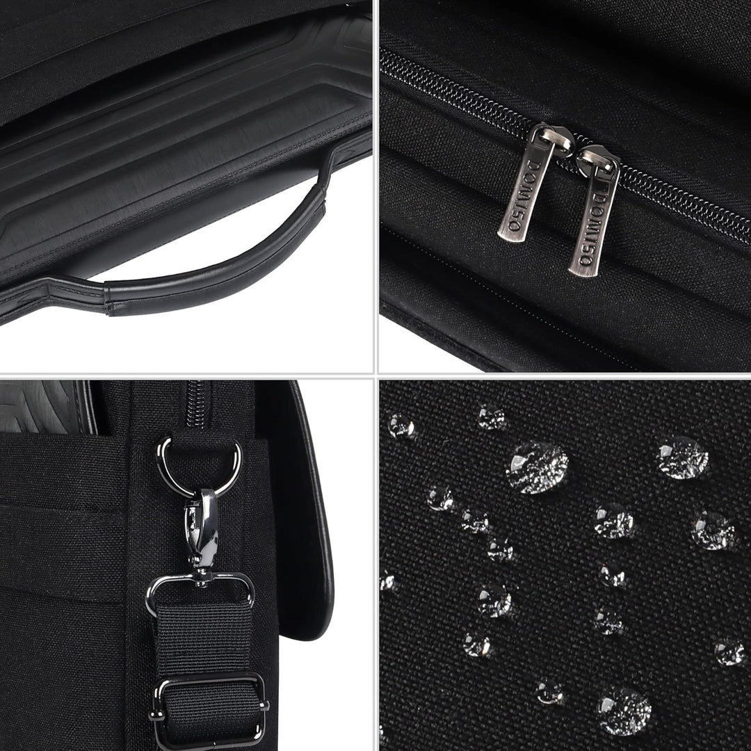 DOMISO 17 Zoll Wasserdicht Laptop Tasche Aktentasche Schultertasche Notebooktasche Business für 17-1