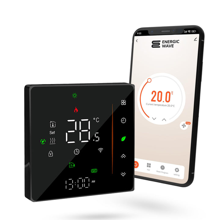 Thermostat für Elektrische Fussbodenheizung - Smart WIFI Programmierbar Raumthermostat Kompatibel mi