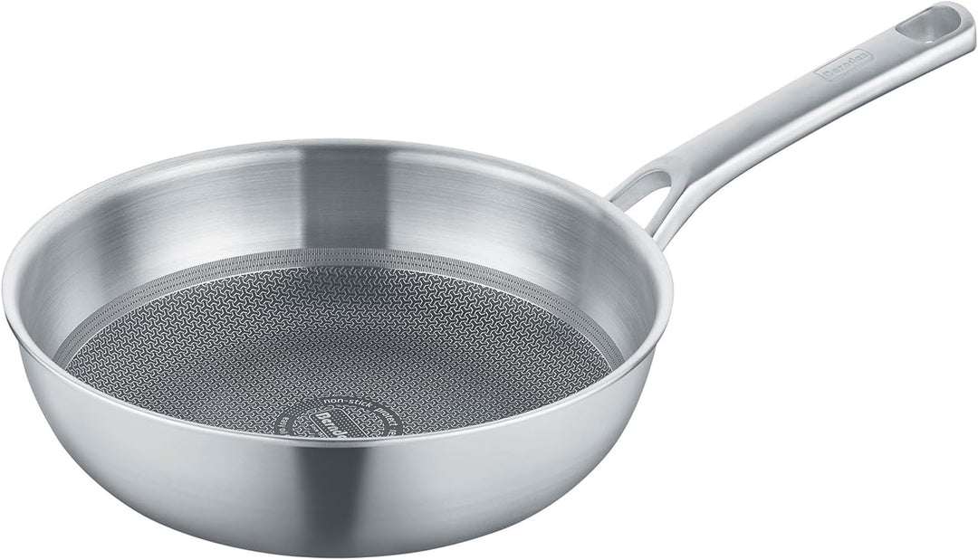 Berndes Wok Tricion Resist 26 cm, Wokpfanne mit Deckel 3,4 l Volumen, für alle Herdarten inkl. Induk