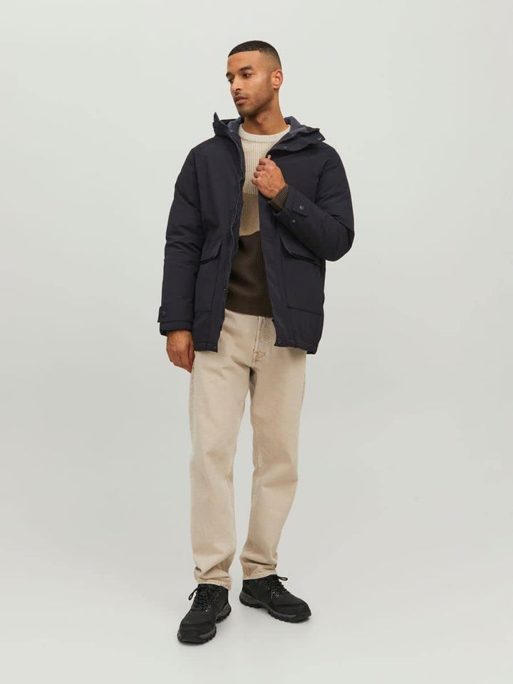 JACK & JONES Male Parka Parka S Schwarz, S Schwarz