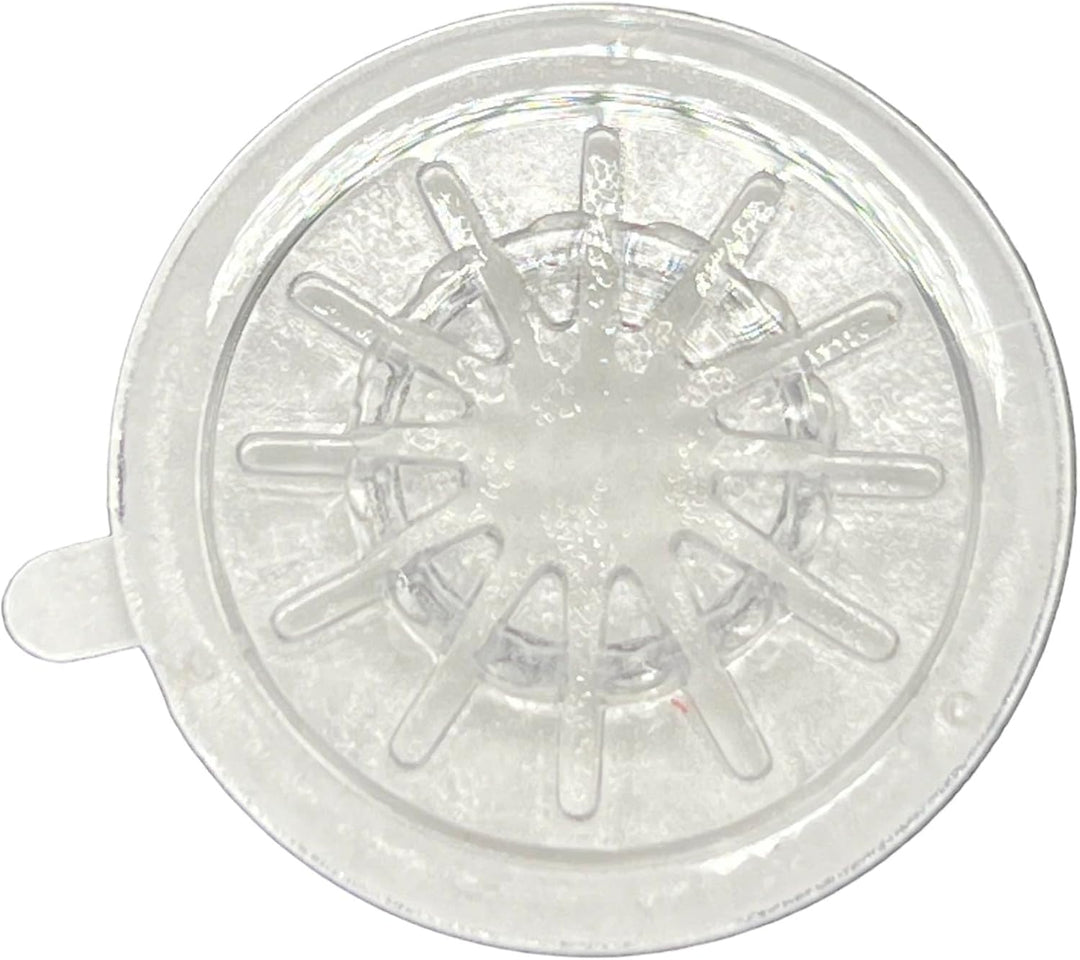 DragonTrading® CD-Hub mit selbstklebender Rückseite, transparent, 100 Stück