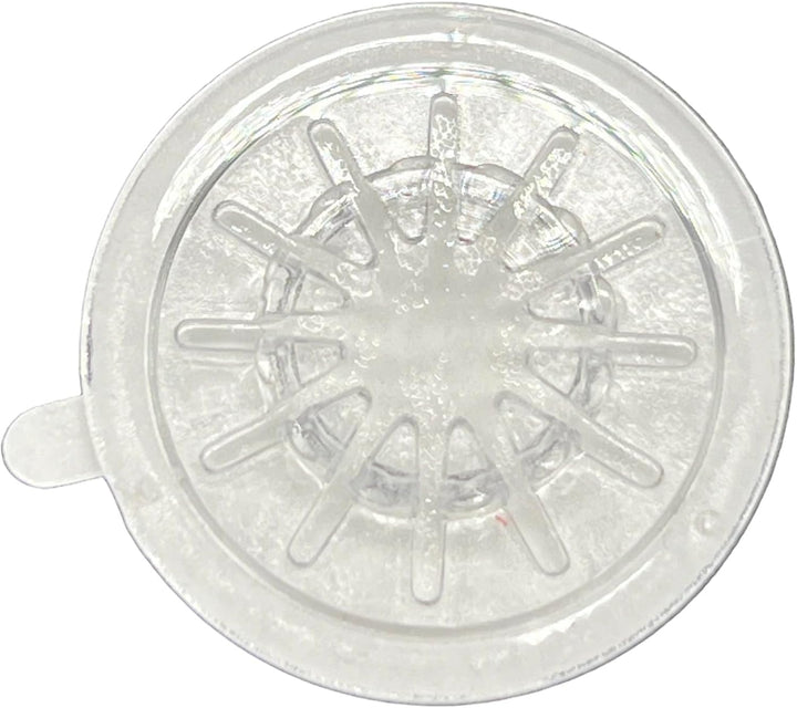 DragonTrading® CD-Hub mit selbstklebender Rückseite, transparent, 100 Stück