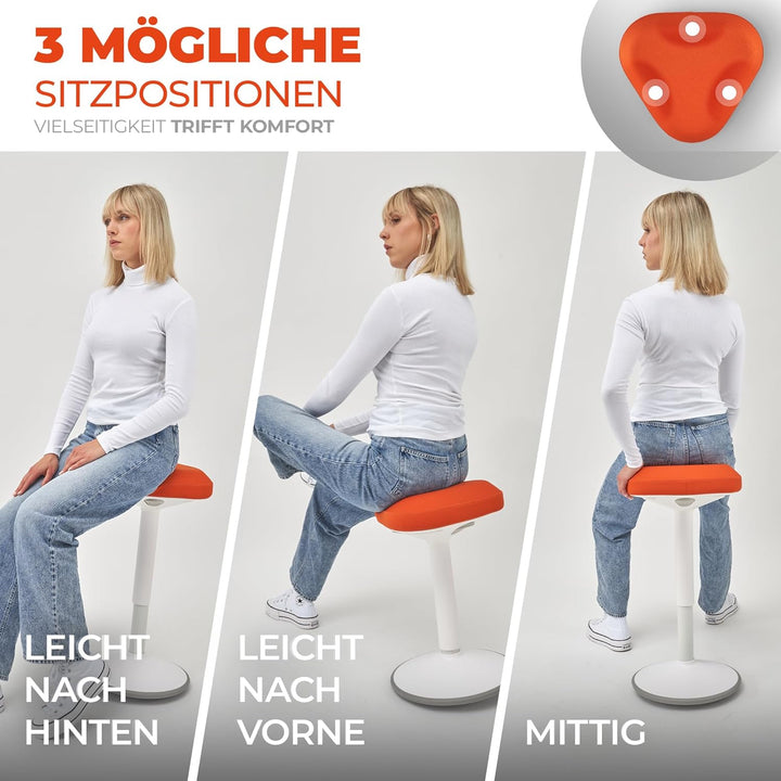 SMART-Sitzen: Bürohocker | Hocker | Sitzhocker ergonomisch für Arbeit & Freizeit | Ergonomischer Hoc