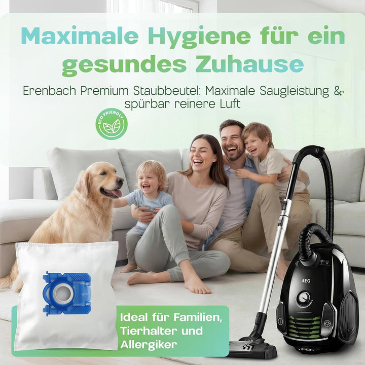 20 Staubsaugerbeutel passend für Electrolux Staubbeutel E201SM S-Bag, Swirl PH86/PH99, inkl. 2 Mikro