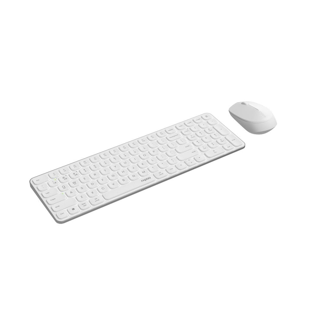 Rapoo Bluetooth Tastatur Maus Set Kabellos 9710M QWERTZ Wireless Computertastatur Mouse Schnurlos Fu