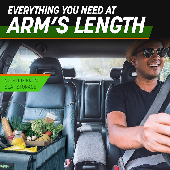 Drive Auto Products Kofferraum Organizer - Praktische Kofferraumtasche mit Fächern - Einkaufskorb, A