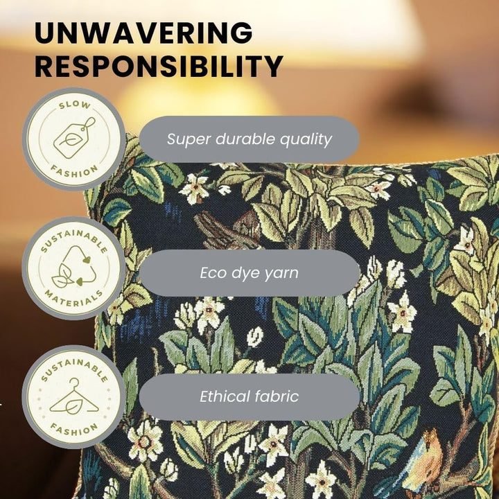 Signare Einzigartig Kunst Kissenbezug/Kissenhüllen 45x45cm Tapisserie Blumen Kissen Couch - William