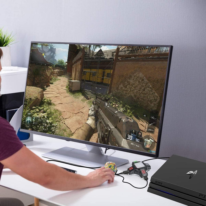 Adapter Tastatur und Maus Konverter FPS Spiel für Nintendo Switch / PS4 / PS3 Konsolen,unterstützt b