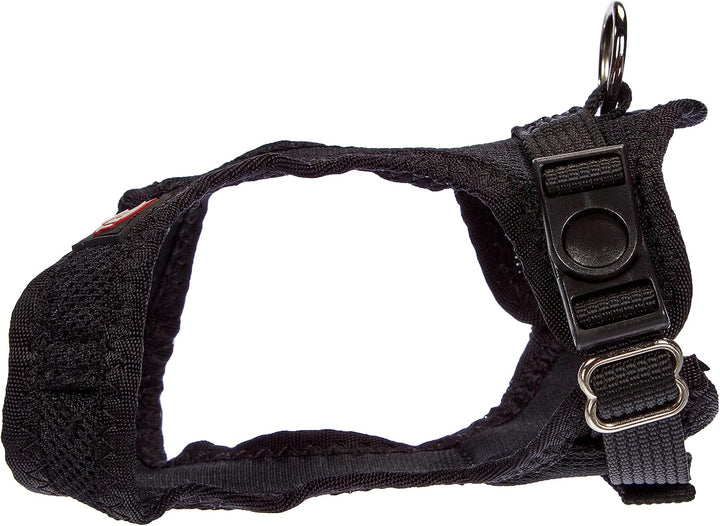 TRIXIE Comfort Soft Touren-Geschirr Grösse XXS–XS: Brustumfang 25–35 cm/15 mm in schwarz - gepolster