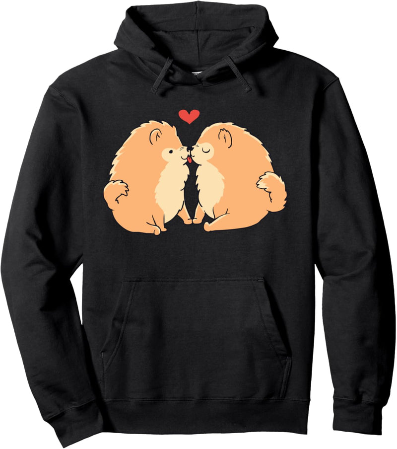 Pomeranian Kisses Pullover Hoodie