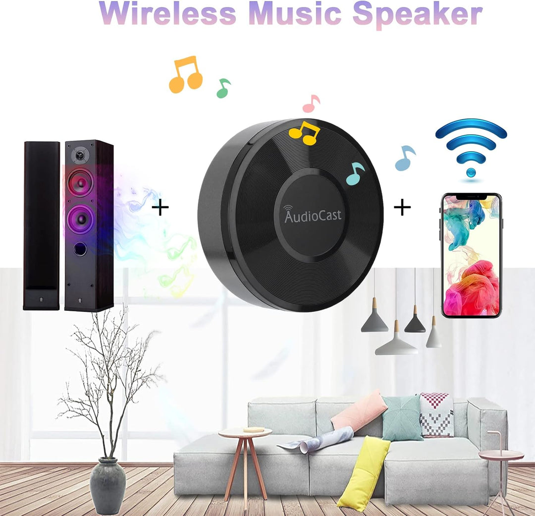 ciciglow WiFi Audio Vorverstärker Receiver, Musik Empfäner HiFi Audio Receiver Airplay DLNA Kompatib
