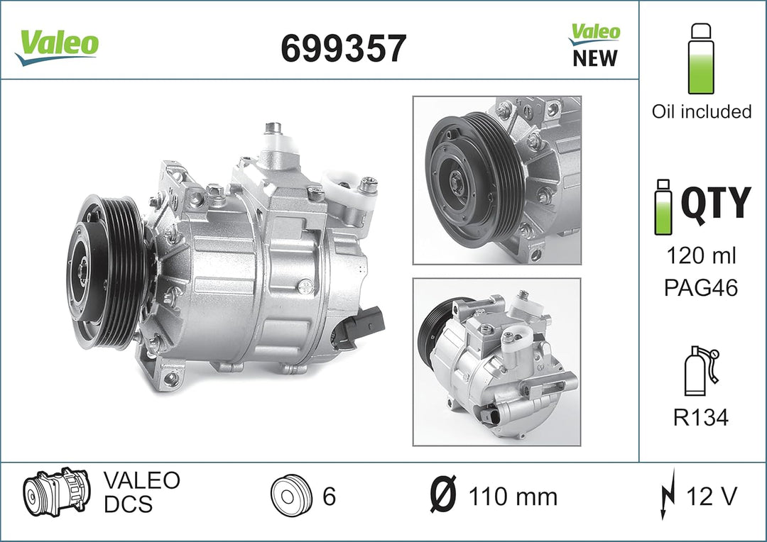 VALEO Neuteil Kompressor Klimaanlage 699357