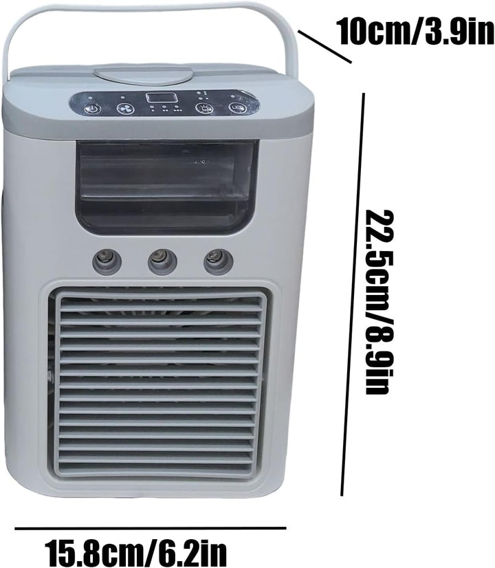 Ventilator Mit Luftkühlung,Tragbarer Luftkühl Ventilator Mit Nebelsprühfunktion | Tisch Luftbefeucht