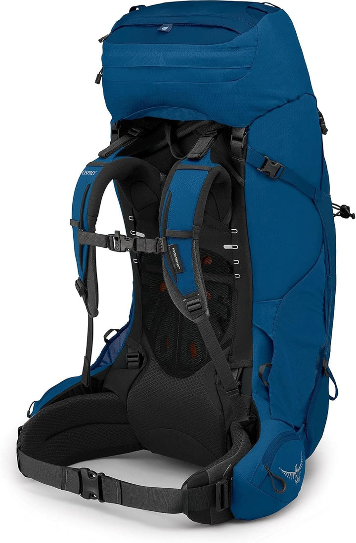 Osprey Aether 65 Trekkingrucksack für Männer Deep Water Blue L-XL, Deep Water Blue L-XL