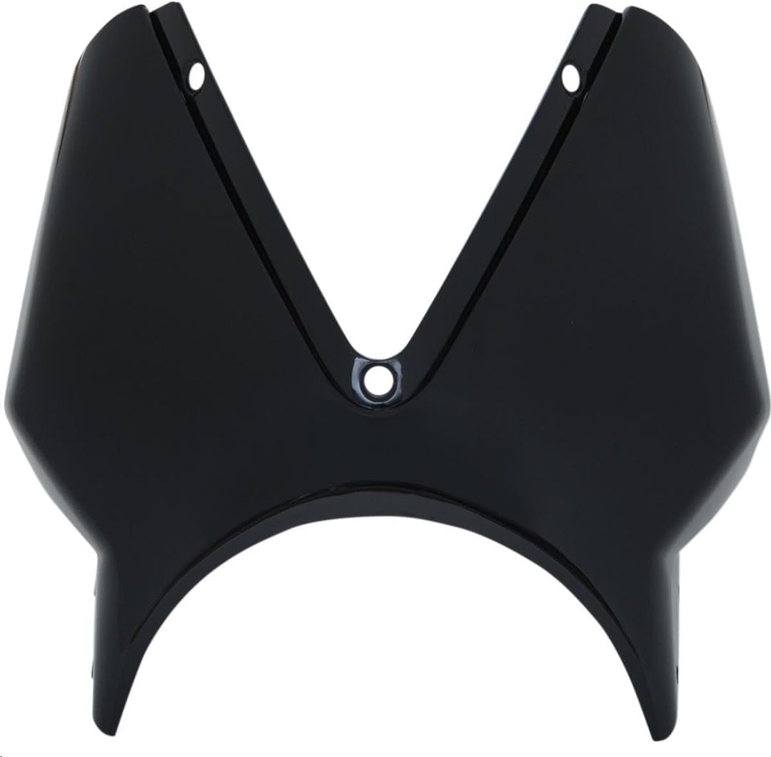 Puig 1516 N Black Vision semi-Fairing Windschutzscheibe für 20,3 cm rund Scheinwerfer schwarz, schwa