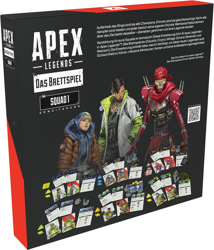 Apex Legends: Das Brettspiel – Squad 1 Erweiterung – 6 Neue Legenden mit Miniaturen, Karten & Spezia