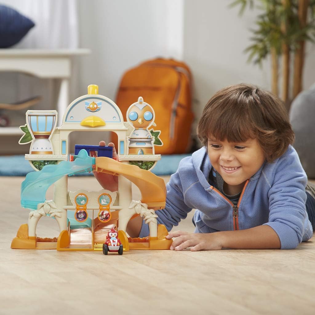 Hasbro Top Wing Turbo-Piste Spielset, enthält Sprungrampe und Starter für zwei Top Wing Flitzer, Spi