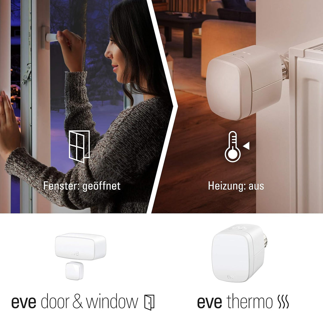 Eve Smart Heizen Set (Eve Thermo + Eve Door & Window), Eve Smart Heizen Set