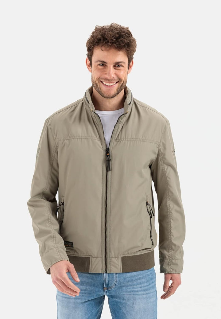 camel active Herren Leichter Blouson aus recyceltem Polyester 52 Khaki, 52 Khaki