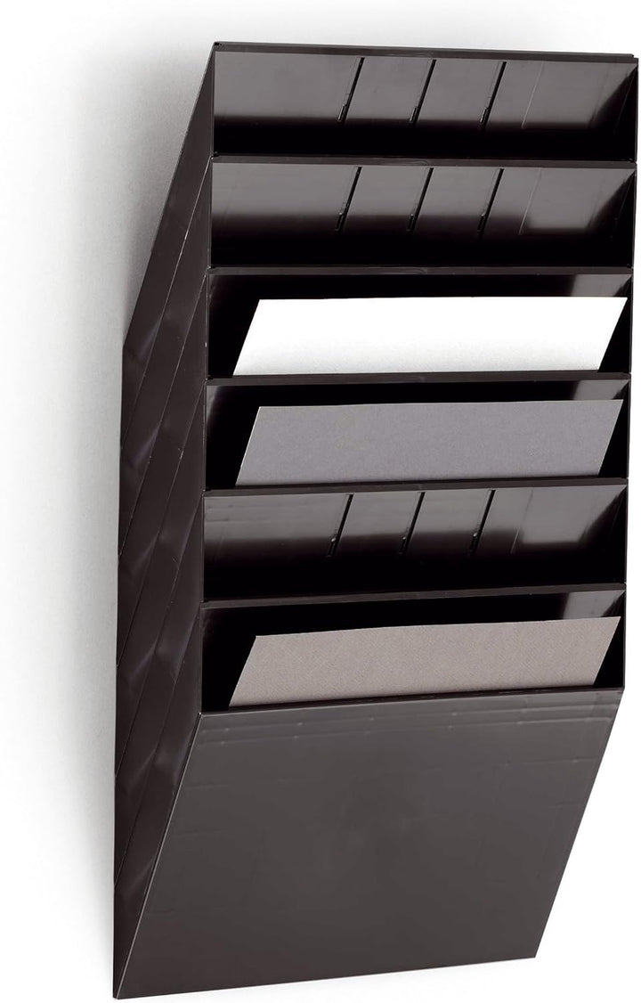 Durable Prospektspenderset Querformat Flexiboxx 6 A4, 1 Set, schwarz, 1709785060 Schwarz Querformat,