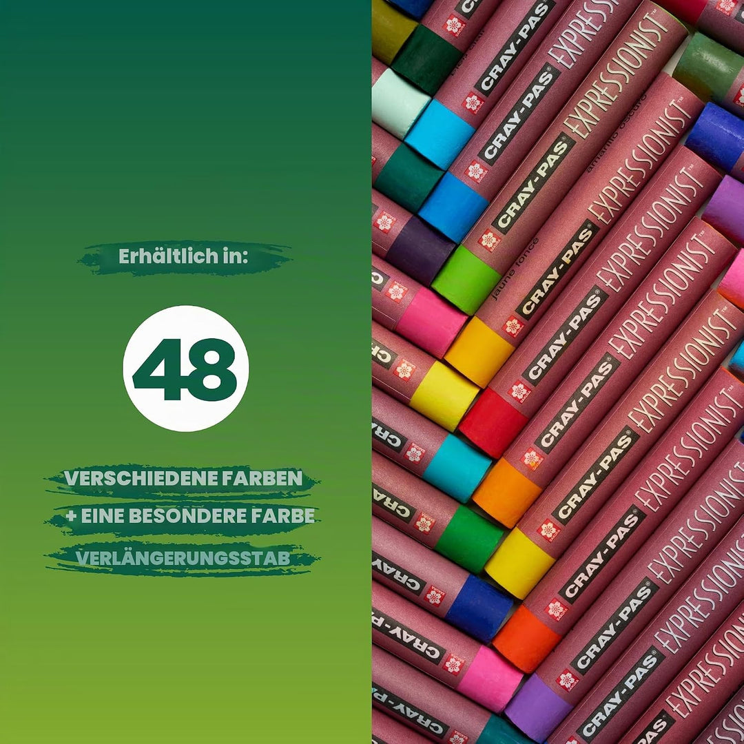 Cray pas Expressionist Ölkreide, verschiedene Farben, 50 Stück