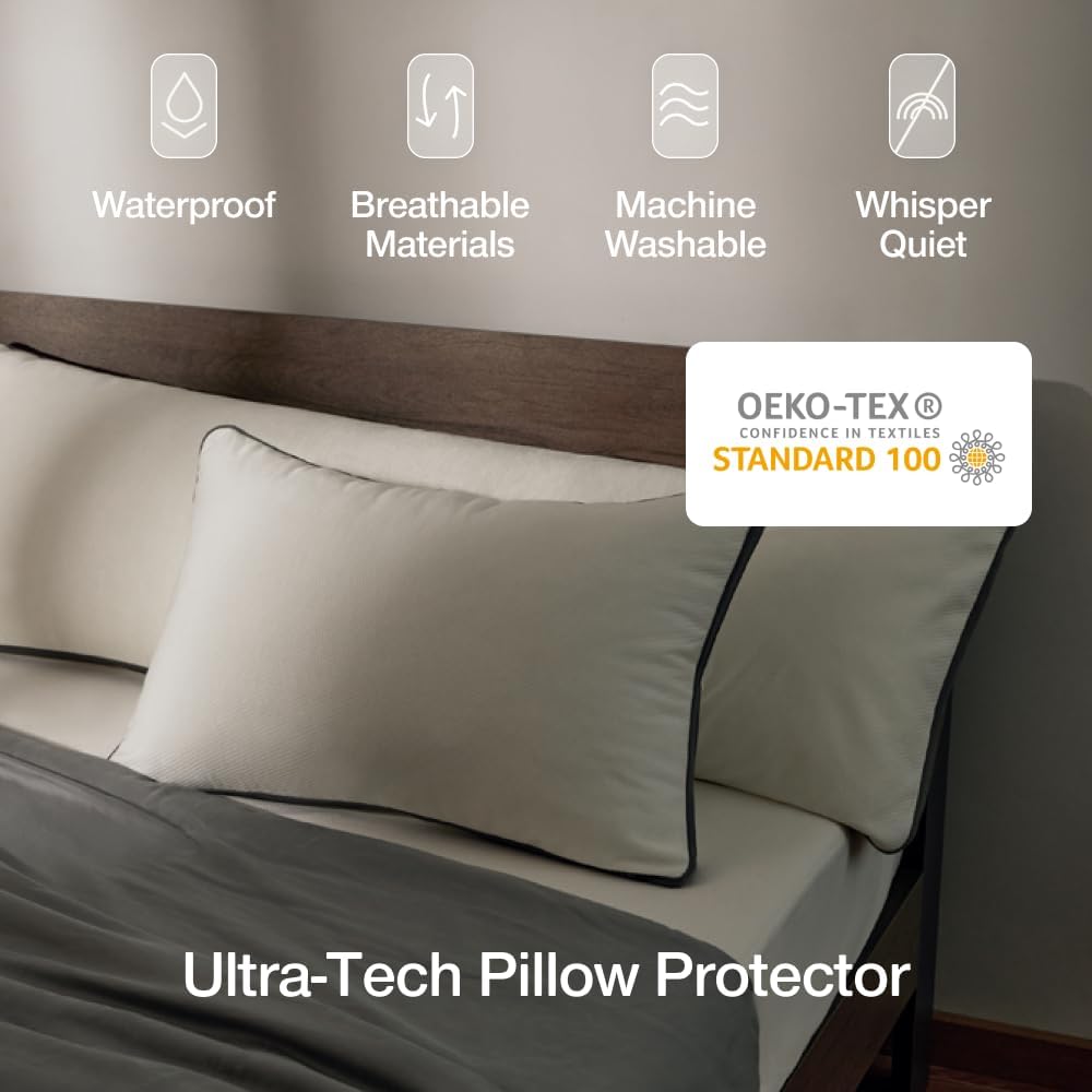 Coop Home Goods Waren Luxe wasserdicht Kissen Protector - Bmaboo abgeleitet, Viskose und Polyester M