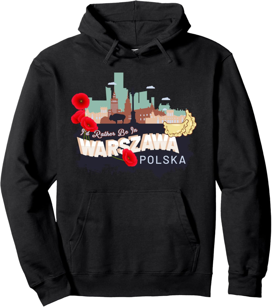 Ich wäre lieber in Warszawa Polska - Vintage Warschau Polen Pullover Hoodie