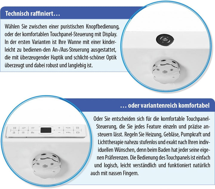 Touchpanel Whirlpool AQUADE Pool PROB-12 Whirlpoolsteuerung, Whirlpoolsteuerung