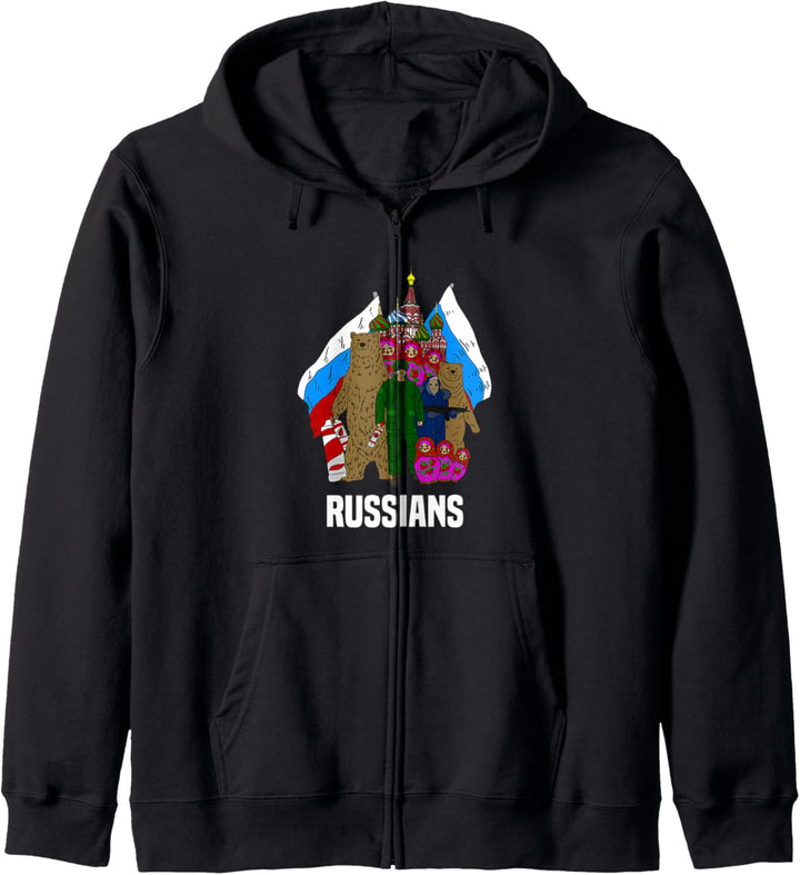 Kathedrale Bär Matrjoschka Babushka Wodka Russisch Russland Kapuzenjacke