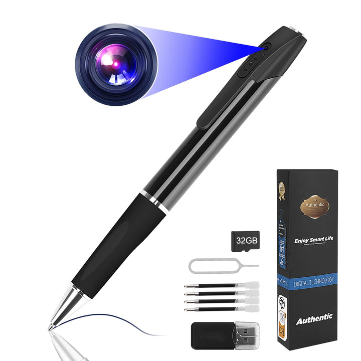 Mini Kamera 1080P überwachung Kamera Tragbare kleine Überwachungskamera 32GB Stiftkamera Kamera für