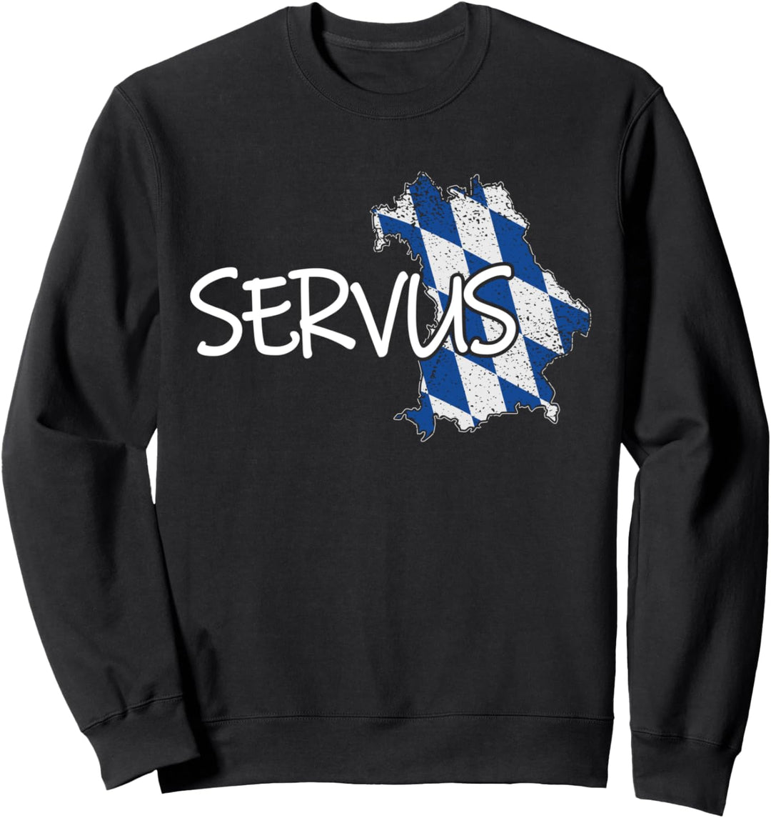 Bayern Berge Wandern Bergsteiger Tracht Oktoberfest Servus Sweatshirt