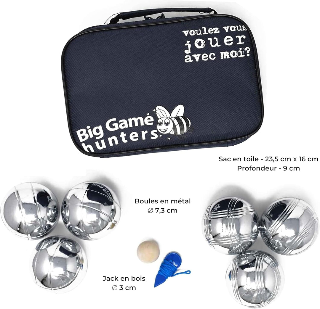 Big Game Hunters Boules-Sets mit Rostschutz – Robuste, polierte Boules in offizieller Grösse mit lux