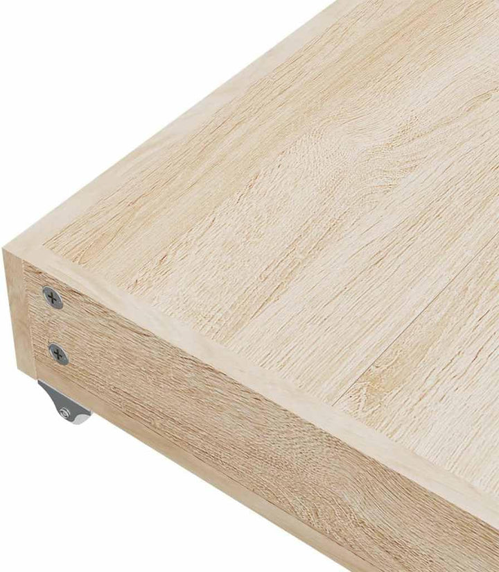 vidaXL Bettschubladen 2 Stk., Bettkasten mit Rollen, Schubkasten Schublade für Bett, Bettschubkasten
